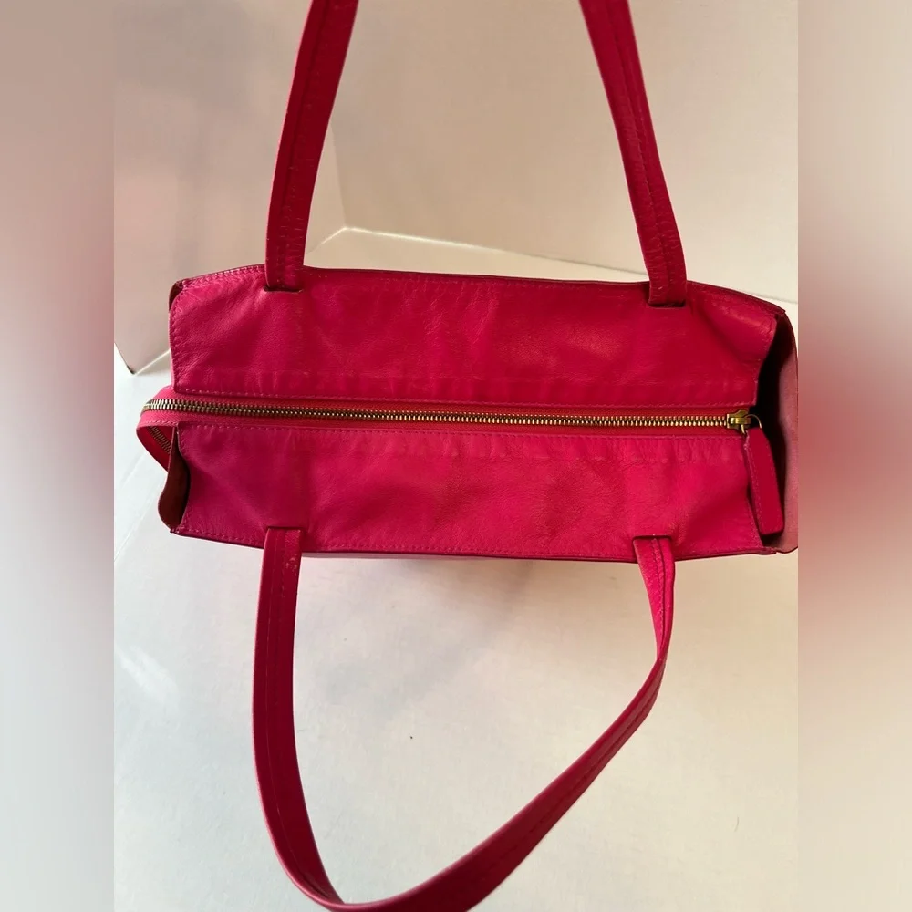 CELINE Horizontalkava Tote‎ Bag Pink Leather 100% authentic